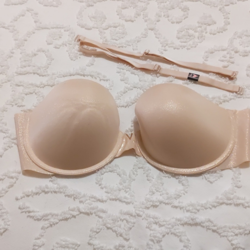 Victoria's secret nude strapless bra